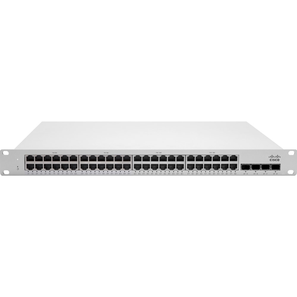 Meraki MS210-48FP Ethernet Switch - 48 Ports - Manageable - 3 Layer Supported - Modular - 4 SFP Slots - MS21048FPHW MPN:MS210-48FP-HW