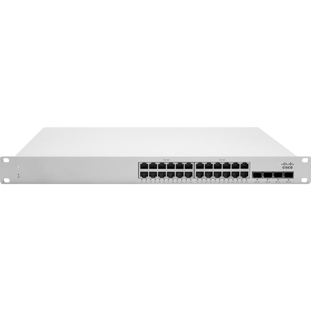 Meraki MS225-24 Ethernet Switch - 24 Ports - Manageable - Gigabit Ethernet, 10 Gigabit Ethernet - 10/100/1000Bas - MS22524HW MPN:MS225-24-HW