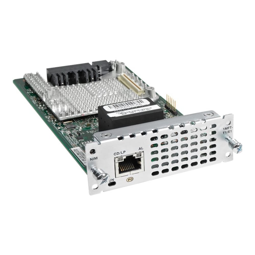 Cisco 1 Port Multi-flex Trunk Voice/Channelized Data T1/E1 Module - For Wide Area Network, Voice - 1 x T1/E1 Network MPN:NIM-1CE1T1-PRI=