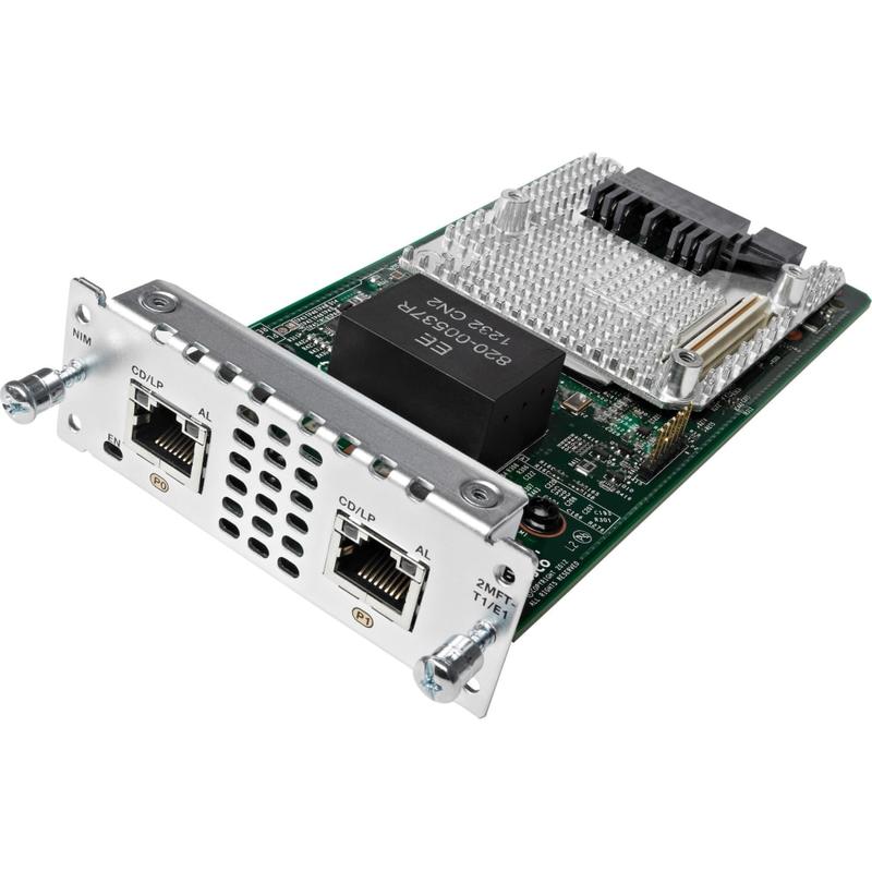 Cisco 2 port Multi-flex Trunk Voice/Clear-channel Data T1/E1 Module - For Data Networking - 2 x T1/E1 NetworkFast Ethernet MPN:NIM-2MFT-T1/E1=