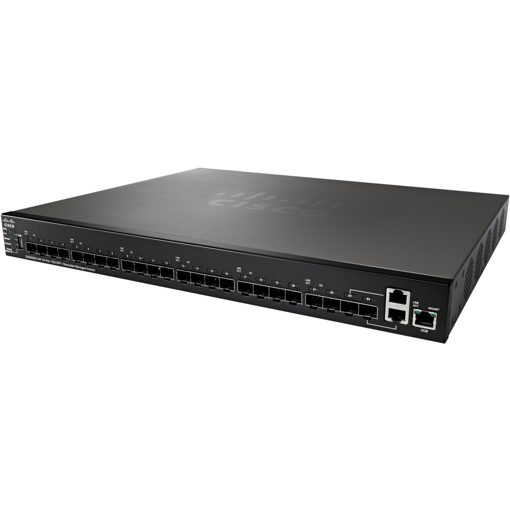 Cisco 550X Series SG550XG-24F - Switch - L3 - managed - 22 x 10 Gigabit SFP+ + 2 x combo 10GBase-T - desktop, rack-mountable MPN:SG550XG-24F-K9-NA