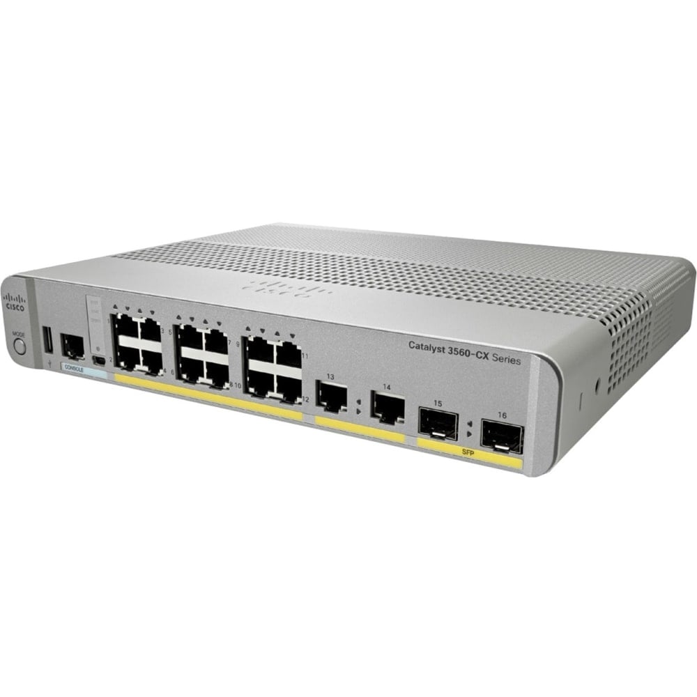 Cisco 3560CX-8TC-S Layer 3 Switch - 8 Ports - Manageable - 10/100/1000Base-T, 1000Base-X - 3 Layer Supported - WSC3560CX8TCS MPN:WS-C3560CX-8TC-S