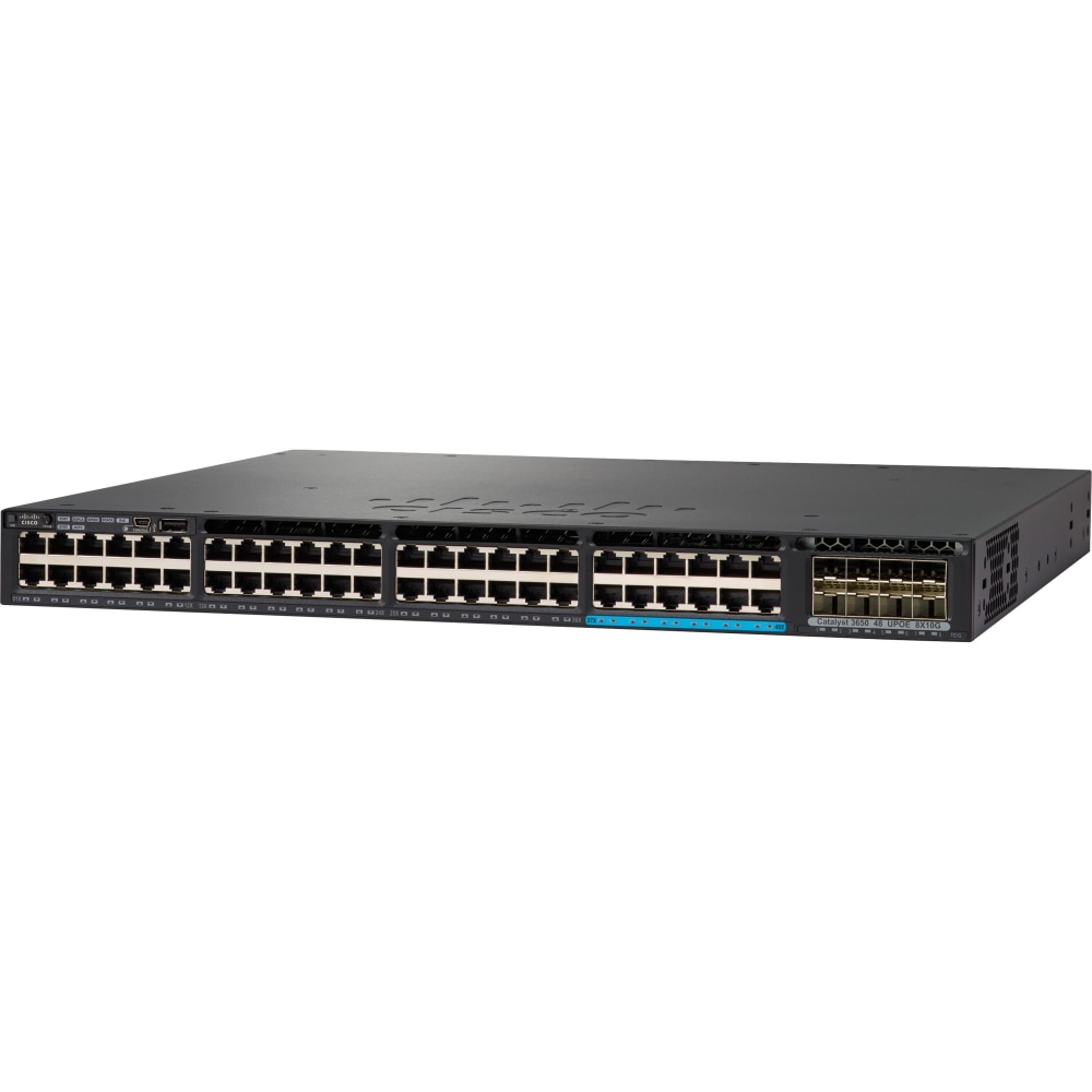 Cisco Catalyst C3650-8X24PD-S Layer 3 Switch - 24 Ports - Manageable - 10 Gigabit Ethernet, Gigabit Ethernet - WSC36508X24PDS MPN:WS-C3650-8X24PD-S