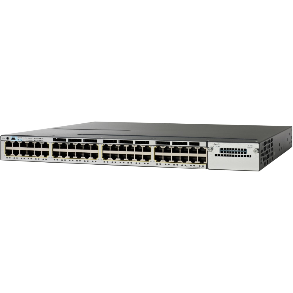 Cisco Catalyst 3750-X Ethernet Switch - 48 Ports - Gigabit Ethernet - 10/100/1000Base-T - 2 Layer Supported - WSC3750X48PFE MPN:WS-C3750X-48PF-E