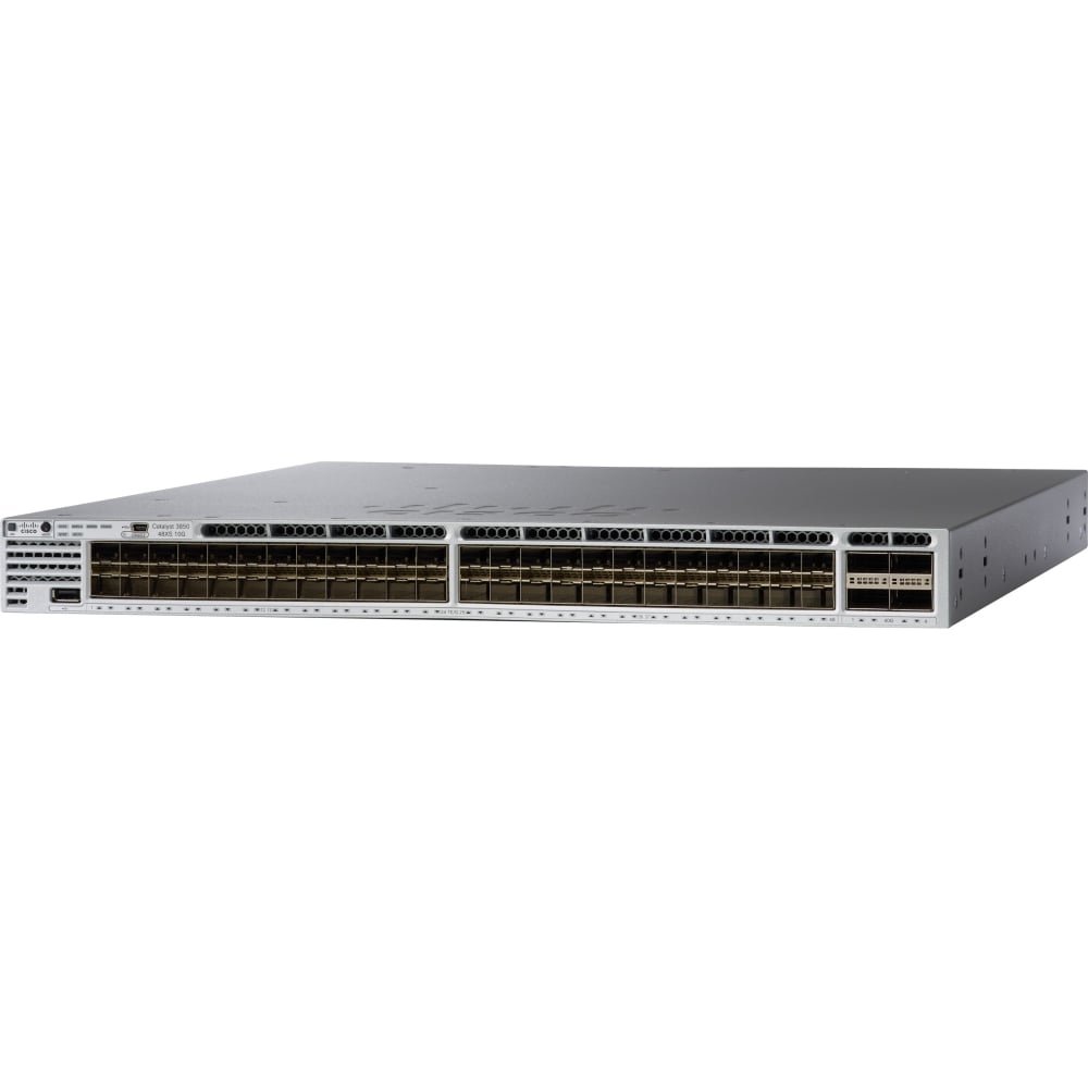 Cisco Catalyst 3850 48 Port 10G Fiber Switch IP Base - Manageable - 10 Gigabit Ethernet - 10GBase-X - WSC385048XSS MPN:WS-C3850-48XS-S