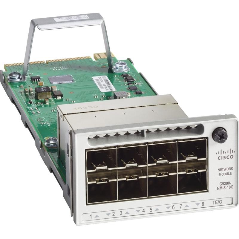 Cisco Catalyst 9300 8x 10GE Network Module - For Data Networking - 8x 10GBase-X Network - Twisted Pair10 Gigabit Ethernet - 10GBase-X - Plug-in Module MPN:C9300-NM-8X=