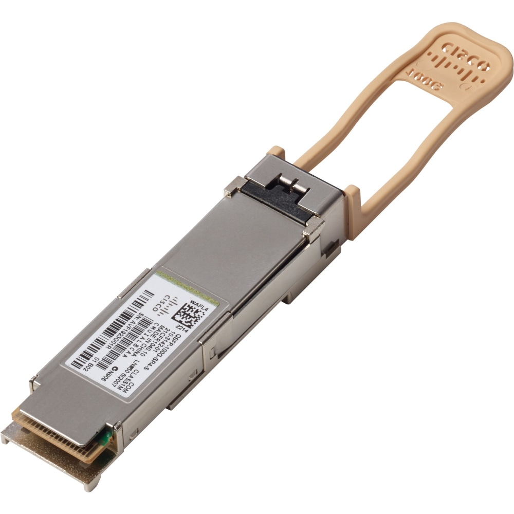 Cisco QSFP Module - For Optical Network, Data Networking - 1x MPO 100GBase-SR4 Network - Optical Fiber - QSFP100GSR4S MPN:QSFP-100G-SR4-S=