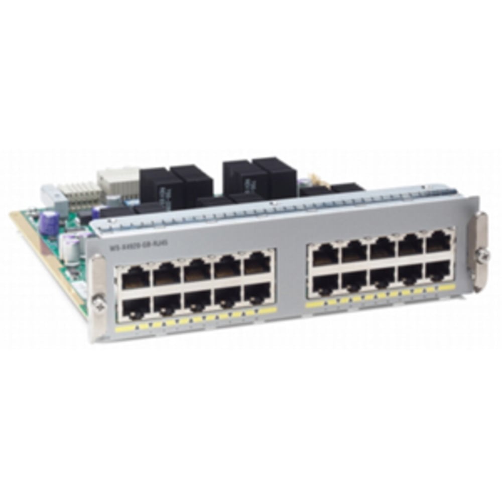 Cisco 20-port 10/100/1000BASE-T Half Card - 20 x 10/100/1000Base-T MPN:WS-X4920-GB-RJ45=