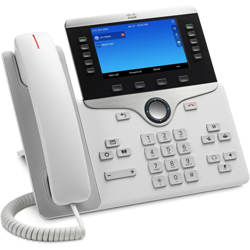 Cisco 8841 IP Phone - Wall Mountable - White - VoIP - Caller ID MPN:CP-8841-W-K9=