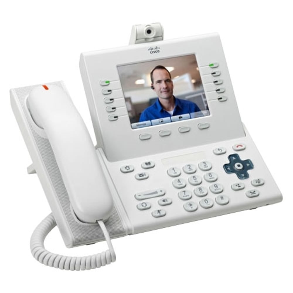 Cisco 9951 IP Phone - Corded/Cordless - Corded - Bluetooth - Arctic White - 1 x Total Line - VoIP - 5in LCD - PoE Ports MPN:CP-9951-WL-CAM-K9=