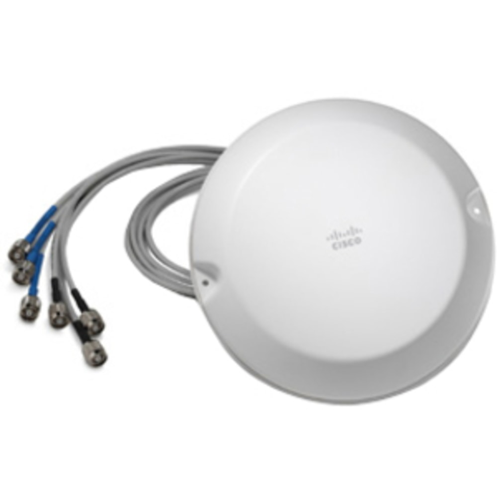 Cisco Aironet Dual Band MIMO Low Profile Ceiling Mount Antenna - 2.4 GHz to 2.5 GHz, 5.150 GHz to 5.850 GHz - 3.5 dBiOmni-directionalOmni-directional MPN:AIR-ANT2451NV-R=