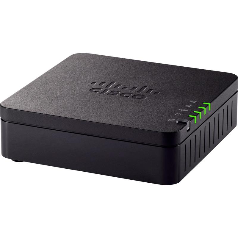 Cisco 2-Port Analog Telephone Adapter - 1 x RJ-45 - 2 x FXS - Fast Ethernet - Wall Mountable, Desktop MPN:ATA191-K9