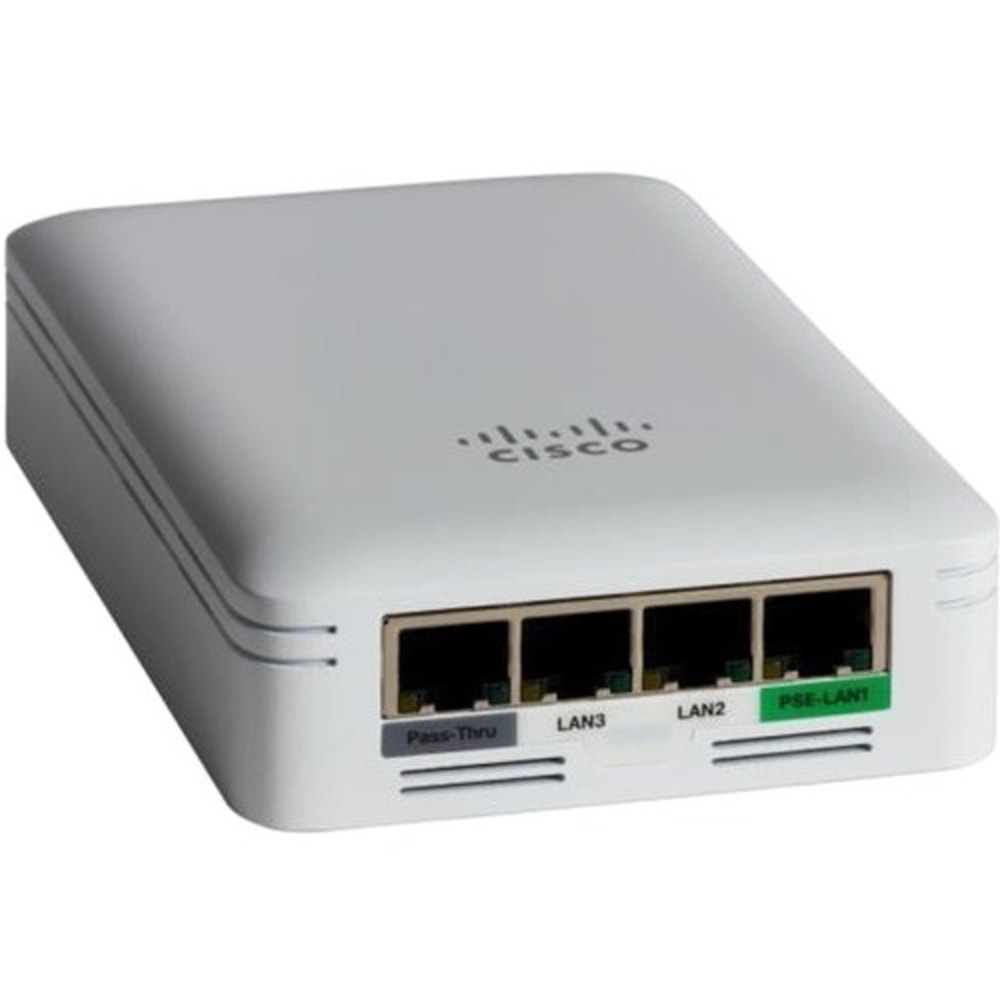 Cisco 145AC IEEE 802.11ac 1 Gbit/s Wireless Access Point - 2.40 GHz, 5 GHz - 5xRJ45 - Gigabit Ethernet - PoE Ports - Wall Mountable - CBW145ACB MPN:CBW145AC-B