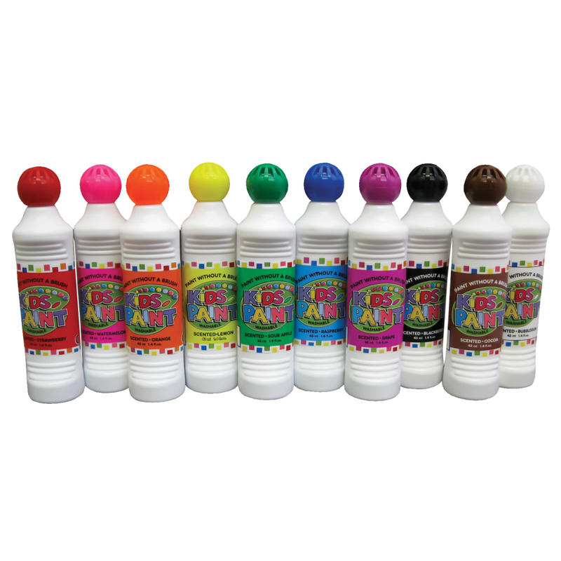 Crafty Dab Scented Paint, 1.45 Oz, Assorted Colors, Pack Of 10 MPN:CV-75640