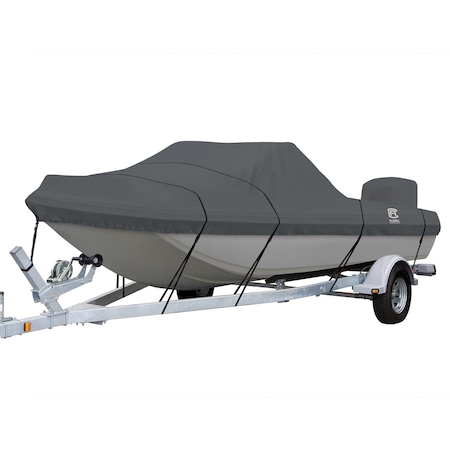 StormPro Heavy Duty Tri-Hull Outboard Cover, 13 ft 6 in - 14 ft 6 in L MPN:20-386-090801-RT