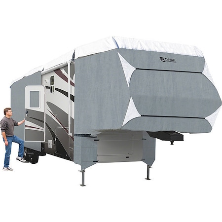 Toy Hauler RV Cover, 41 ft-44 ft L, Grey MPN:80-300-203101-RT
