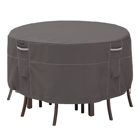 Ravenna Small Tall Round Table/Chair Set Cover, Grey, 62