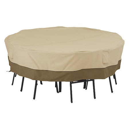 Veranda Large Square Table/Chair Set Cover, Antique Beige, 98