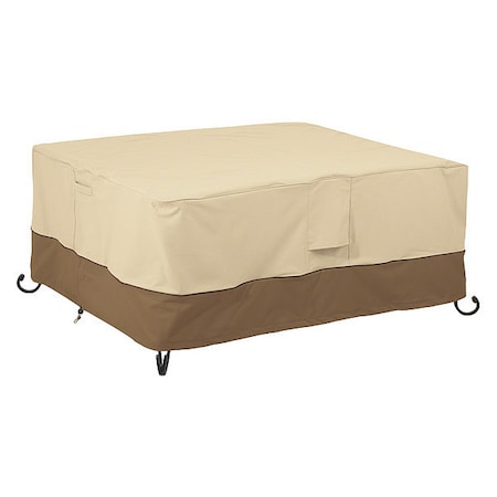 Rectangle Fire Pit Table Cover, Beige, 40