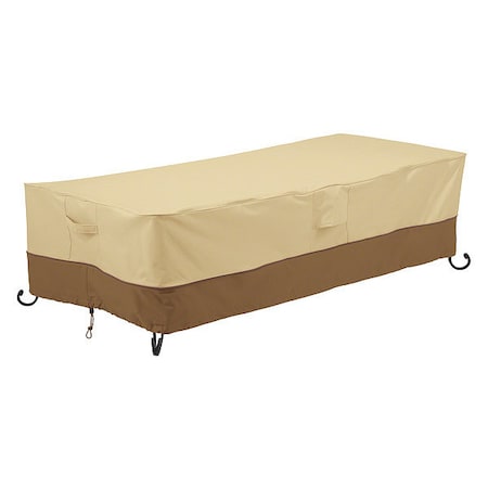 Rectangle Fire Pit Table Cover, Beige, 60
