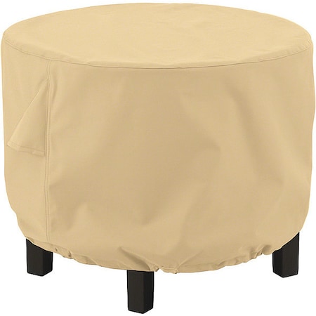 Terrazzo Round Ottoman Cover, Medium, Sand, 32