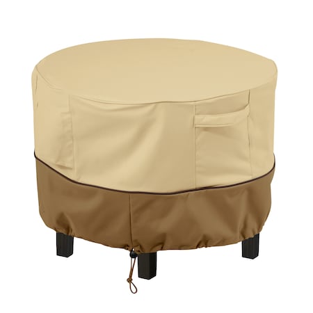 Veranda Beige Patio Round Ottoman Cover, 22 in Dia x 23 in H MPN:55-999-361501-00
