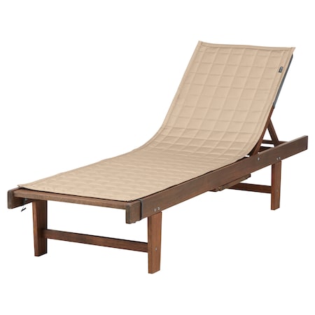 Montlake Antique Beige Patio Chaise Slipcover, 80