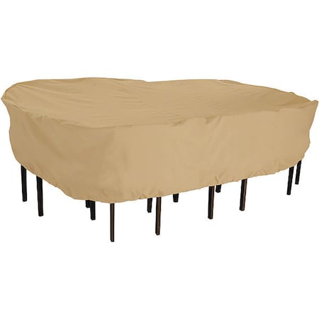 Terrazzo Rect/Oval Table/Chair Set Cover, Medium, Sand, 90