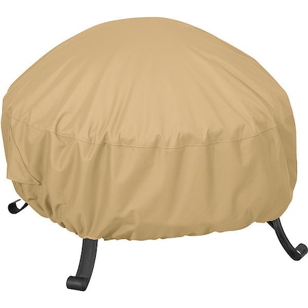 Fire Pit Cover, Round, Small, Sand MPN:59902-EC