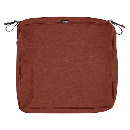 Montlake Rectangle Dining Seat Cushion Slipcover, Heather Henna, 19