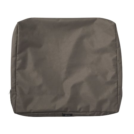 Ravenna Patio Cushion Slipcover, Dark Taupe, 25