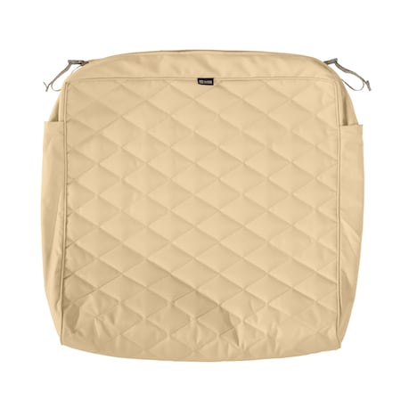 Montlake Quilted Cushion Slipcover, Chamomile, 25