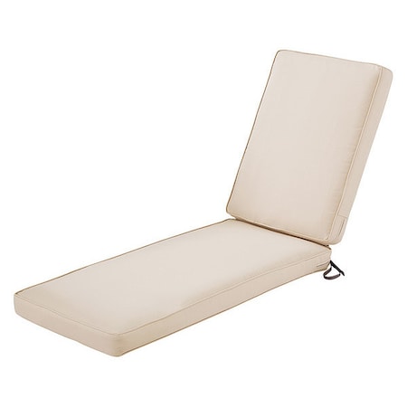 Chaise Lounge Cushion, Antique Beige, 72 in L x 21 in W x 3 in T MPN:62-001-BEIGE-EC