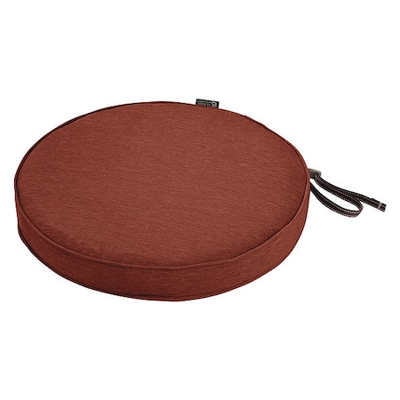 Round Dining Seat Cushion, Heather Henna, 15