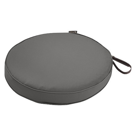 Round Dining Seat Cushion, Grey, 18