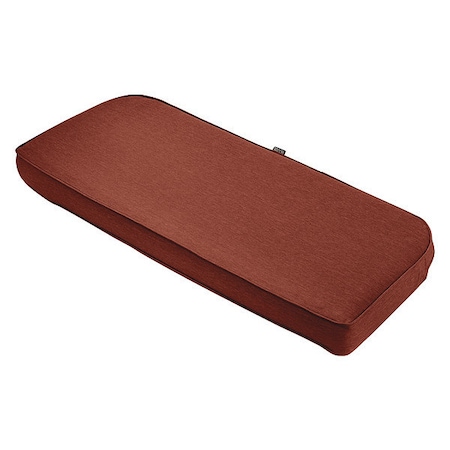 Montlake Bench/Settee Contoured Back Cushion, Heather Henna, 18