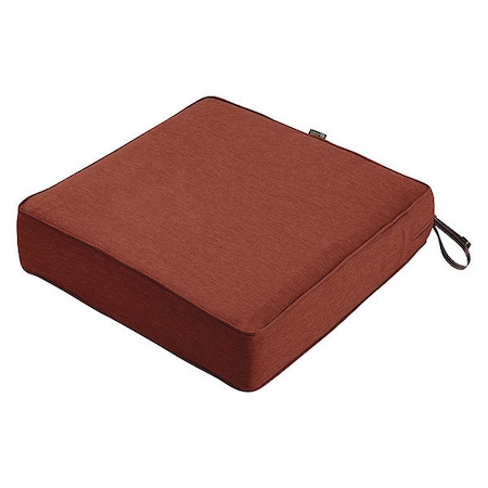 Square Lounge Seat Cushion, Heather Henna, 25
