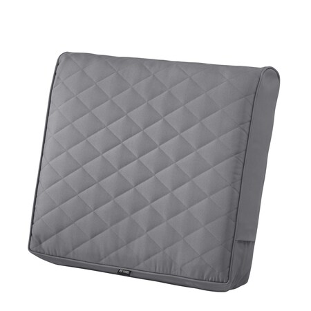 Montlake Quilted Patio Cushion, Grey, 21