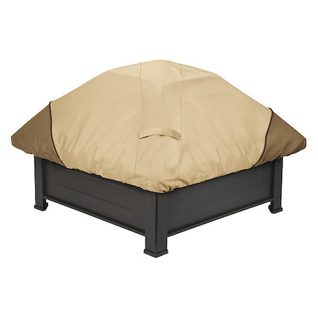 Fire Pit Cover, Cover, Sqr. Fire Pit, Beige MPN:71942