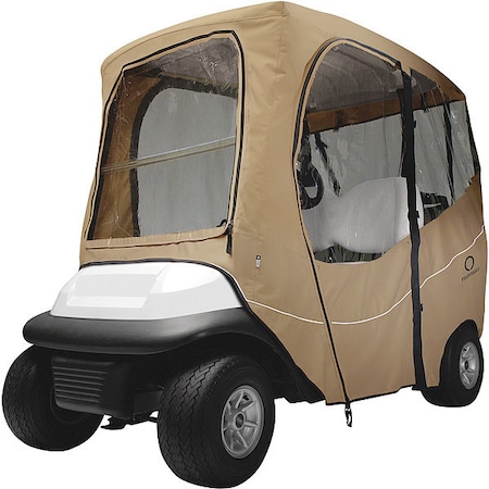 Golf Cart Enclosure, Roof, 2 Person, Light Khaki, Short MPN:40-049-335801-00