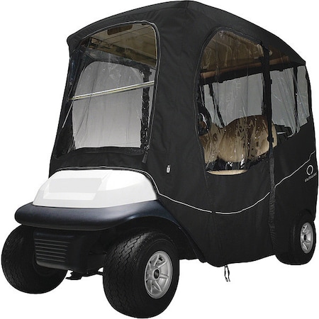 Golf Cart Enclosure, Short Roof, 2-person, Black MPN:40-054-330401-00