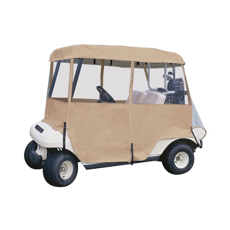 4-Sided Tan Golf Cart Enclosure MPN:72072