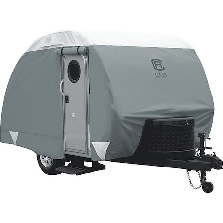 Teardrop Trailer Cover, 10 ft-12 ft L Grey MPN:80-298-163101-RT