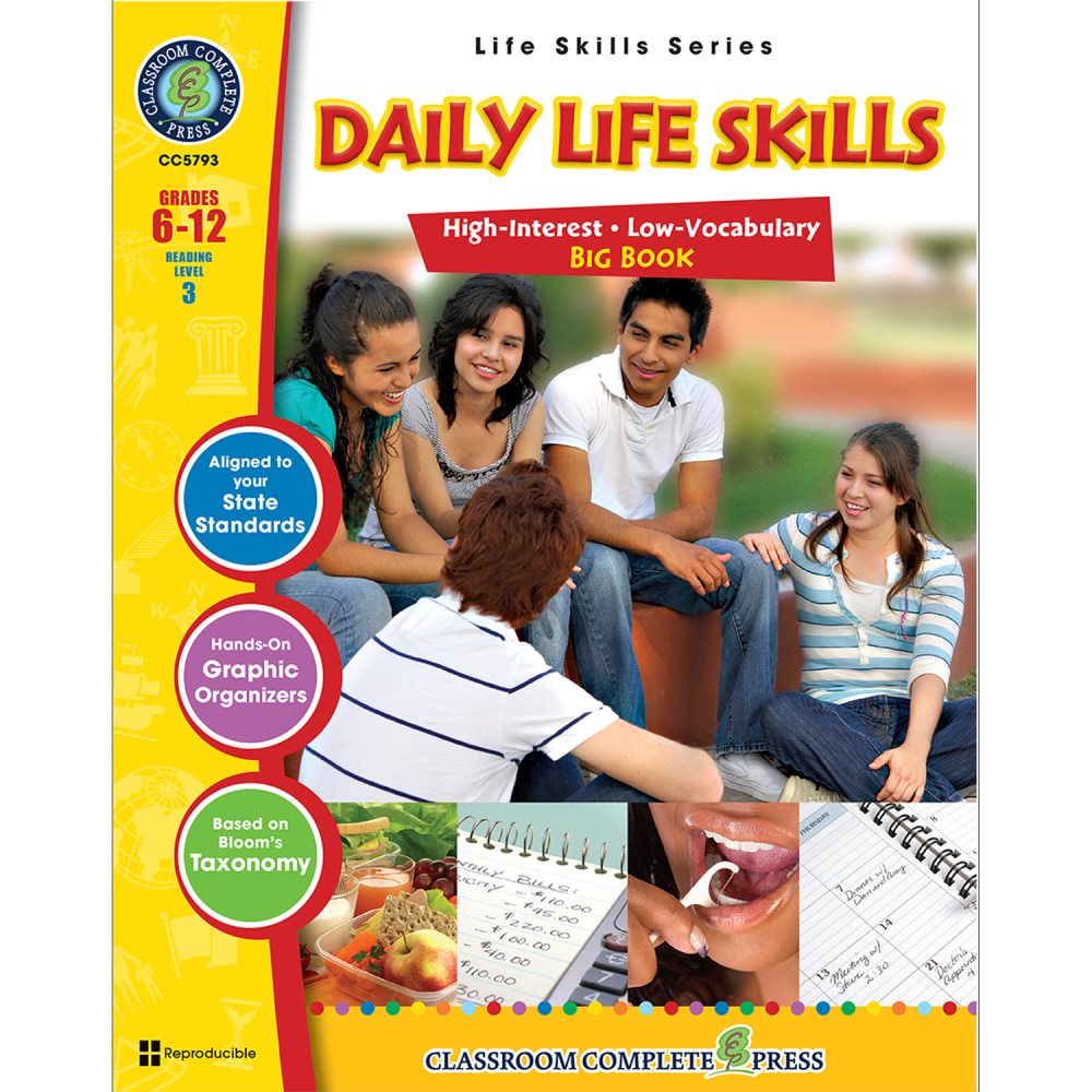 Classroom Complete Press Daily Life Skills Big Book, Grade 6 to 12 MPN:CCP5793