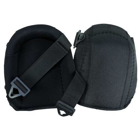 Knee Pad, Non-marring, Foam Pad, Fabric Cap, Quick Release Closure, 2 Straps, Black, Universal MPN:342