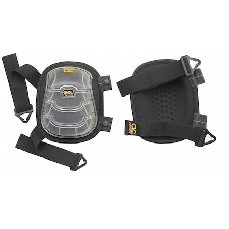 Knee Pads, Stabilizer, PU Foam Pad, TPE Cap, Quick Release Closure, 2 Straps, Gray, Universal MPN:376