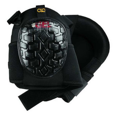 Knee Pad, Stabilizer, Foam Pad, Fabric Cap, Hook-and-Loop, Quick Release Closure, 2 Straps, Black MPN:G340