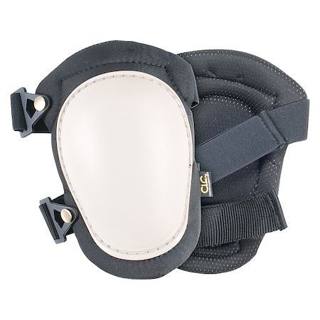 Knee Pad, Swivel, Foam Pad, Plastic Cap, Quick Release Closure, 2 Straps, Black, White, Universal MPN:V237