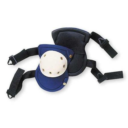 Knee Pad, Swivel, Foam Pad, Plastic Cap, Quick Release Closure, 2 Straps, Blue, White, Universal MPN:V6355