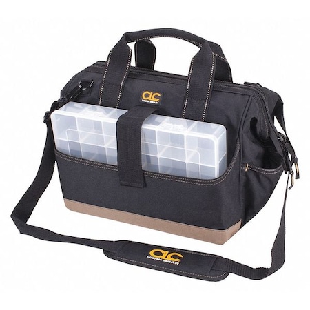 Tool Bag, Black, Polyester, 23 Pockets MPN:1139